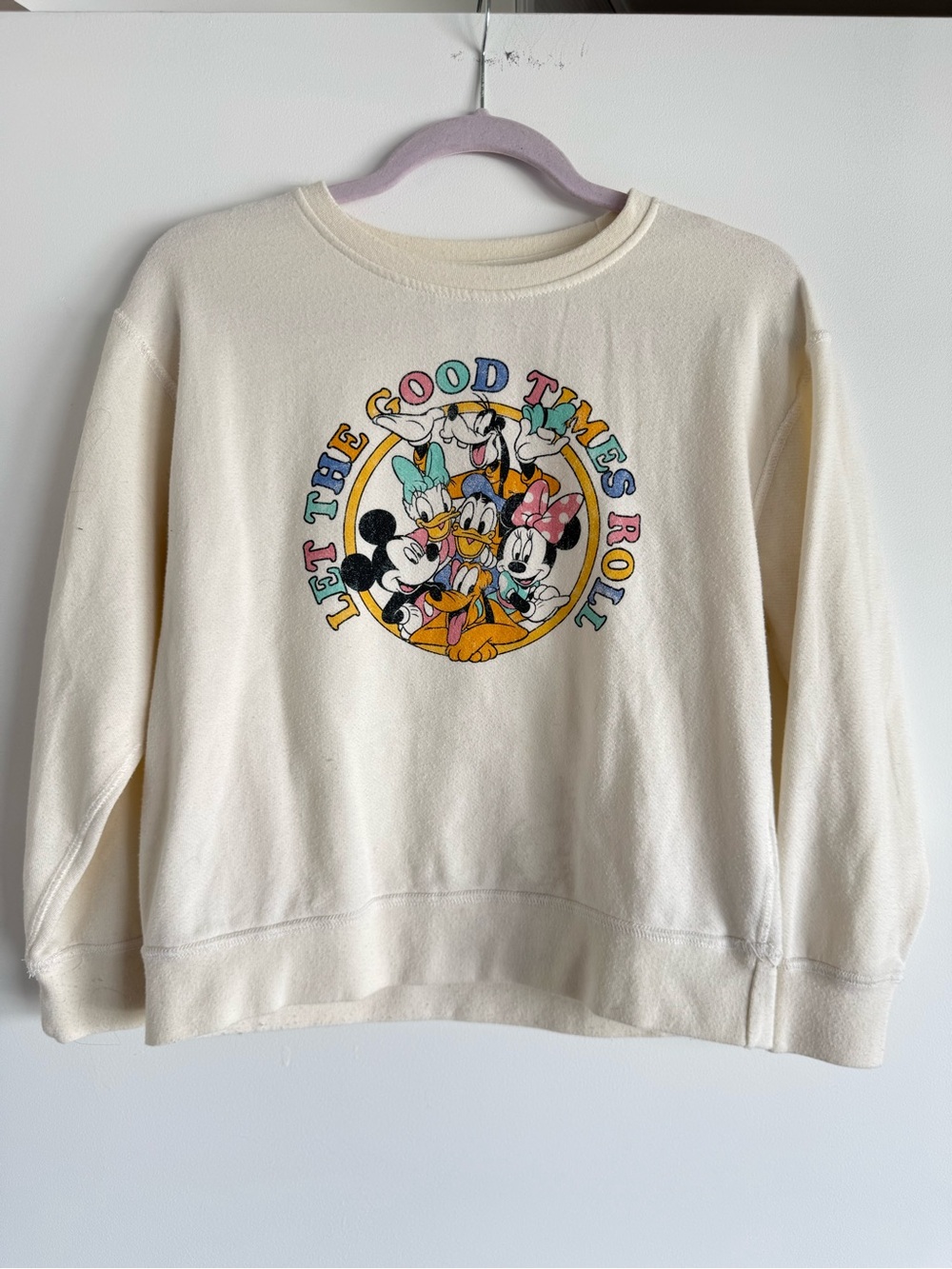 Disney Character Graphic Sweatshirt - Let The Good Times Roll